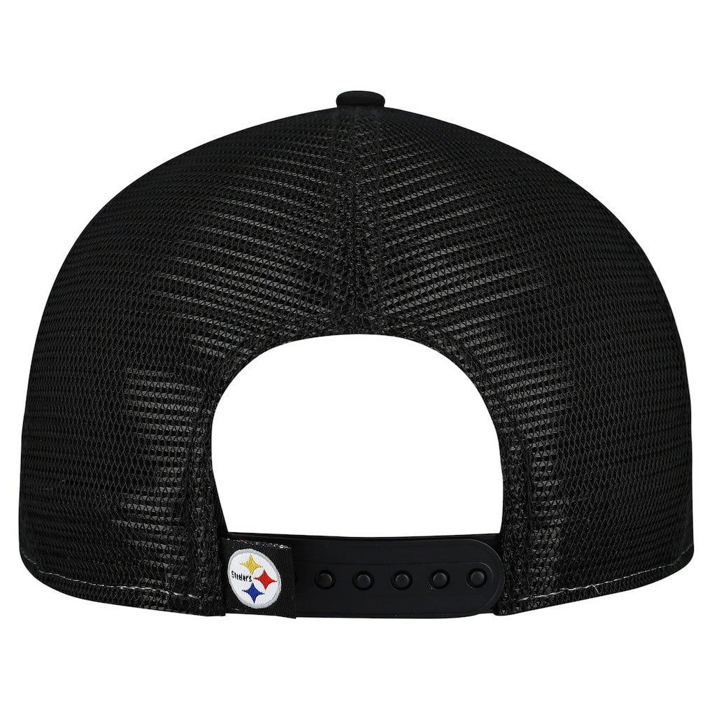Pittsburgh Steelers New Era Outdoor Split Panel 9FIFTY Snapback Hat Gold/Black - NFL
