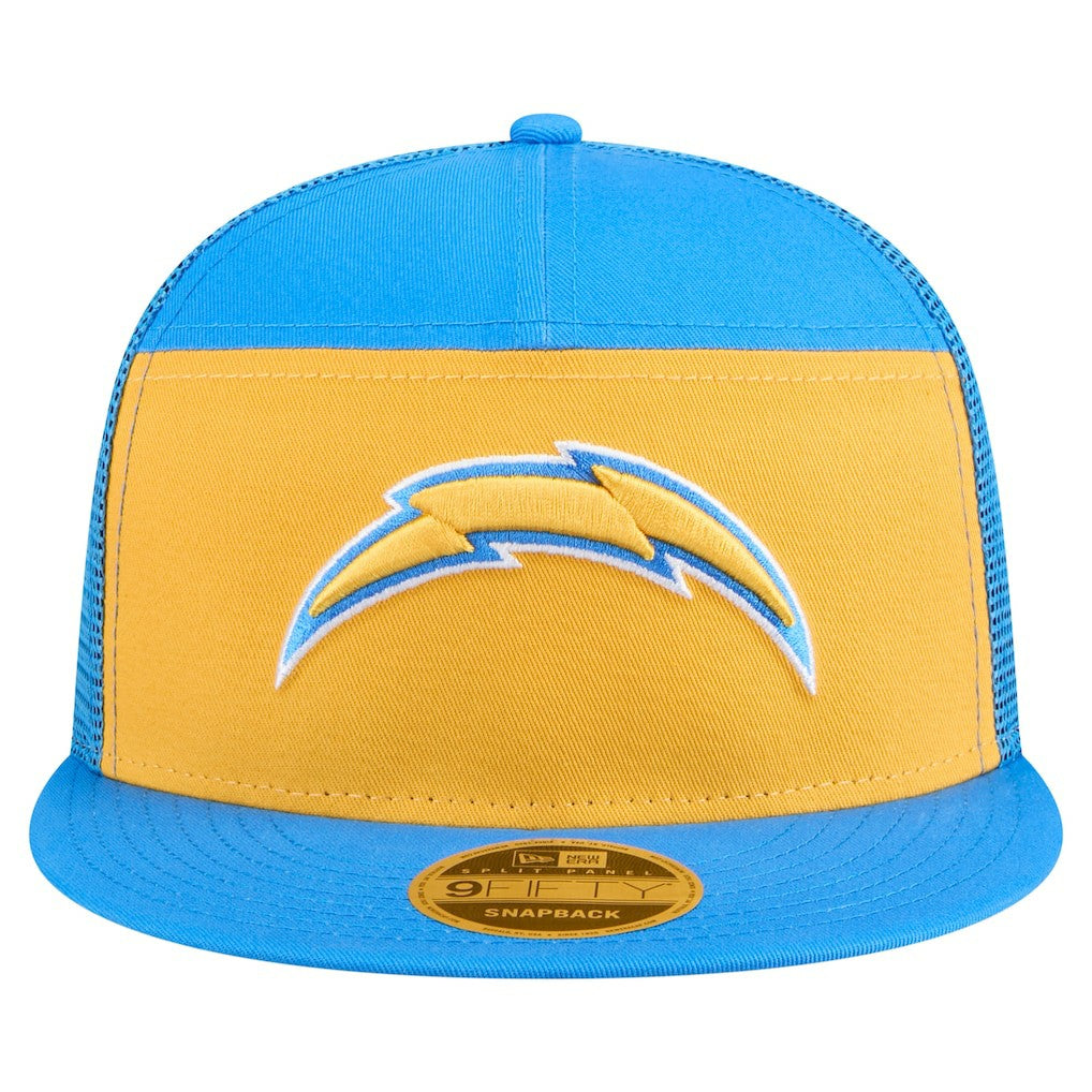 Los Angeles Chargers New Era Outdoor Split Panel 9FIFTY Snapback Hat Gold/Powder Blue - NFL