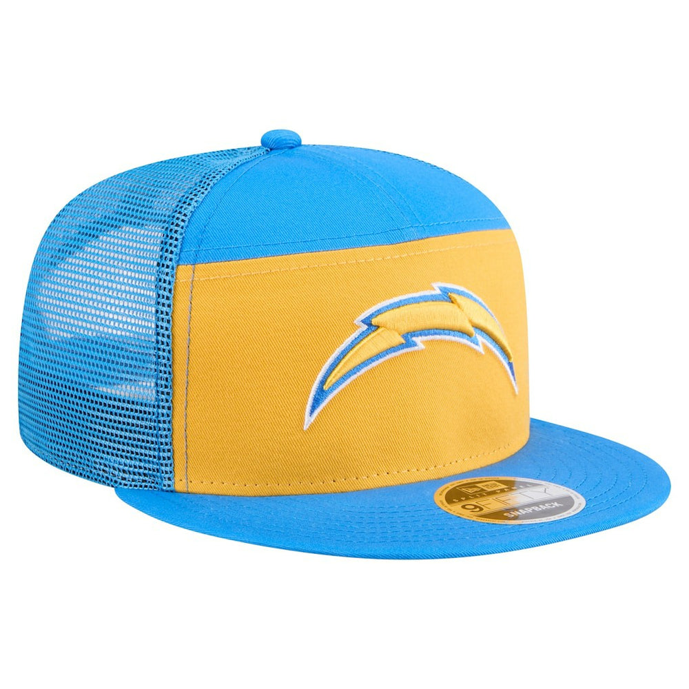 Los Angeles Chargers New Era Outdoor Split Panel 9FIFTY Snapback Hat Gold/Powder Blue - NFL