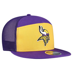 Minnesota Vikings New Era Outdoor Split Panel 9FIFTY Snapback Hat Gold/Purple - NFL