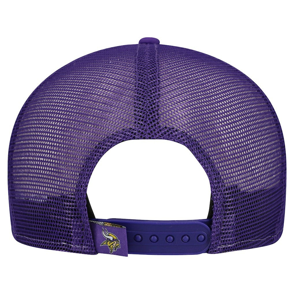 Minnesota Vikings New Era Outdoor Split Panel 9FIFTY Snapback Hat Gold/Purple - NFL