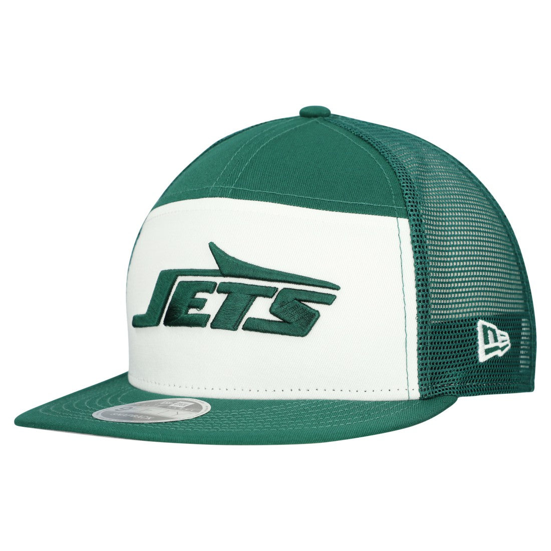 New York Jets New Era Outdoor Split Panel 9FIFTY Snapback Hat White/Green - NFL