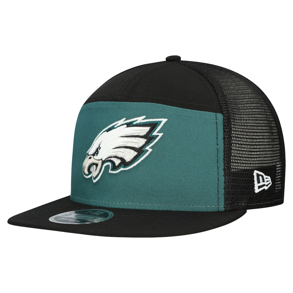 Philadelphia Eagles New Era Outdoor Split Panel 9FIFTY Snapback Hat Midnight Green/Black - NFL