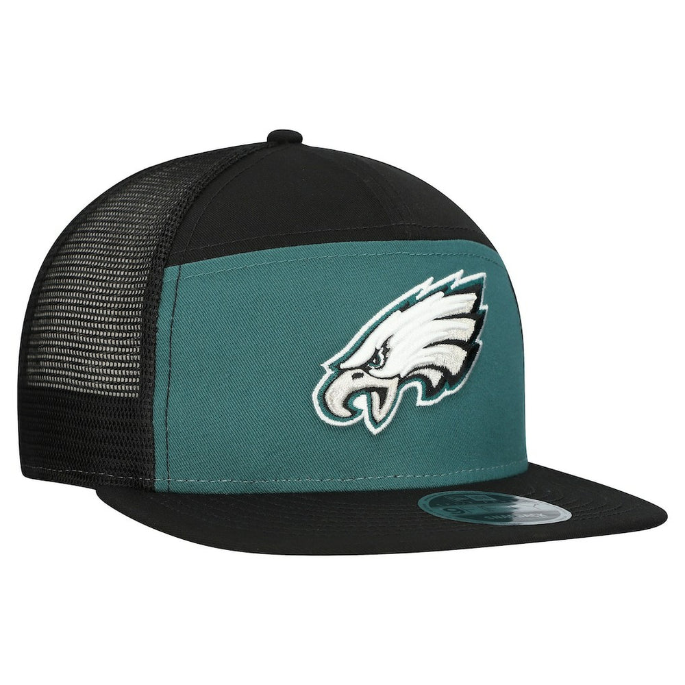 Philadelphia Eagles New Era Outdoor Split Panel 9FIFTY Snapback Hat Midnight Green/Black - NFL