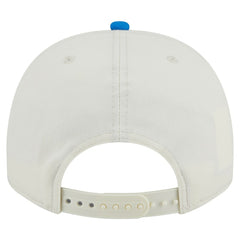 Detroit Lions New Era Chainstitch A-Frame 9FIFTY Adjustable Hat Cream/Blue - NFL