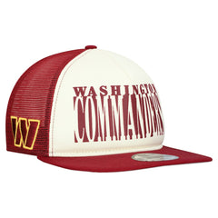 Washington Commanders New Era Cutout A-Frame 9FIFTY Snapback Hat Cream/Burgundy - NFL