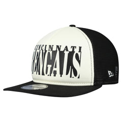 Cincinnati Bengals New Era Throwback Cutout A-Frame 9FIFTY Snapback Hat Cream/Black - NFL