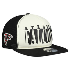 Atlanta Falcons New Era Cutout A-Frame 9FIFTY Snapback Hat Cream/Black - NFL
