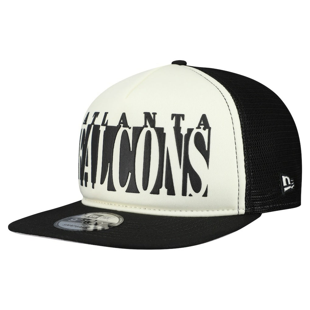 Atlanta Falcons New Era Cutout A-Frame 9FIFTY Snapback Hat Cream/Black - NFL