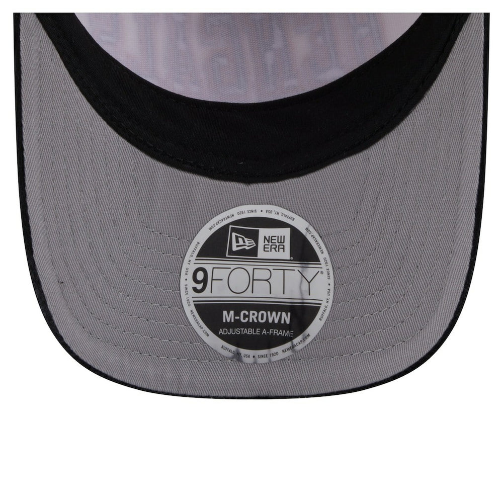 Cincinnati Bengals New Era Head Two-Tone Sided Corduroy 9FORTY A-Frame Adjustable Hat Cream/Black - NFL