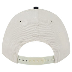 Houston Texans New Era Two-Tone Sided Corduroy 9FORTY A-Frame Adjustable Hat Cream/Navy - NFL