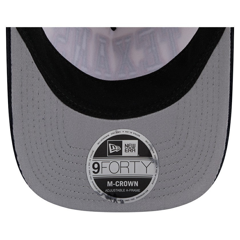 Houston Texans New Era Two-Tone Sided Corduroy 9FORTY A-Frame Adjustable Hat Cream/Navy - NFL