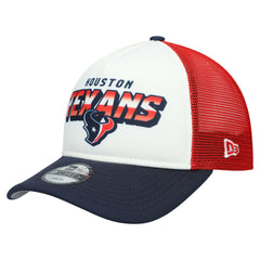 Houston Texans New Era Youth Streak 9FORTY A-Frame Adjustable Hat White/Navy - NFL