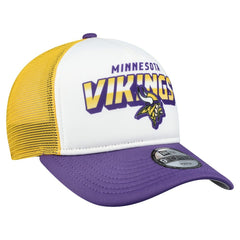 Minnesota Vikings New Era Youth Streak 9FORTY A-Frame Adjustable Hat White/Purple - NFL