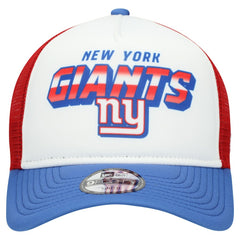 New York Giants New Era Youth Streak 9FORTY A-Frame Adjustable Hat White/Royal - NFL
