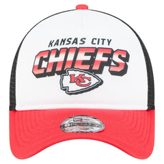 Kansas City Chiefs New Era Youth Streak 9FORTY A-Frame Adjustable Hat White/Red - NFL