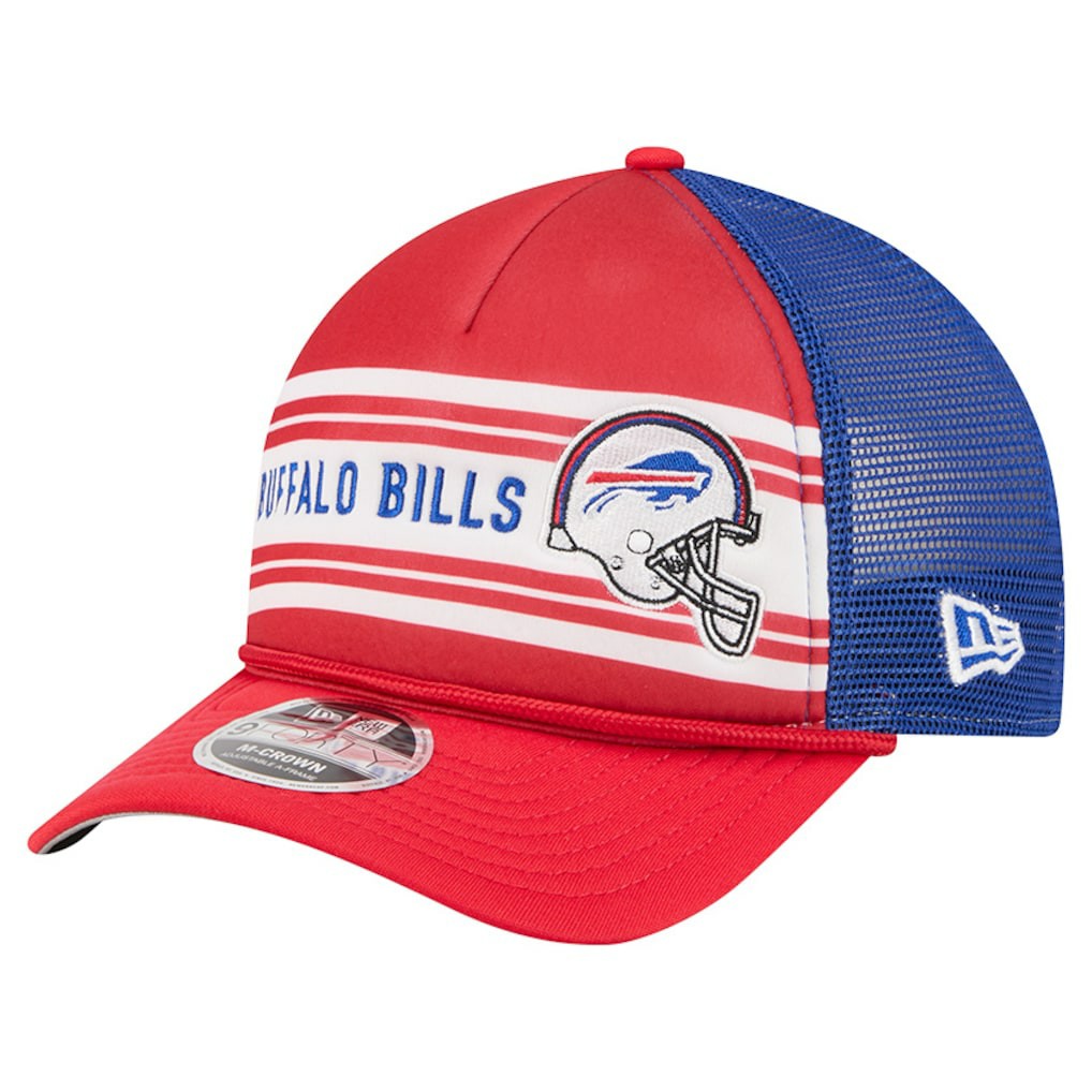 Buffalo Bills New Era Linear A-Frame 9FORTY Adjustable Hat Red - NFL