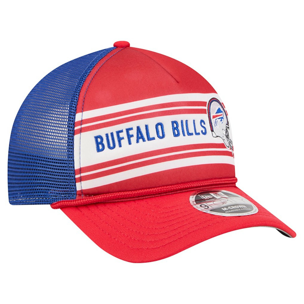Buffalo Bills New Era Linear A-Frame 9FORTY Adjustable Hat Red - NFL