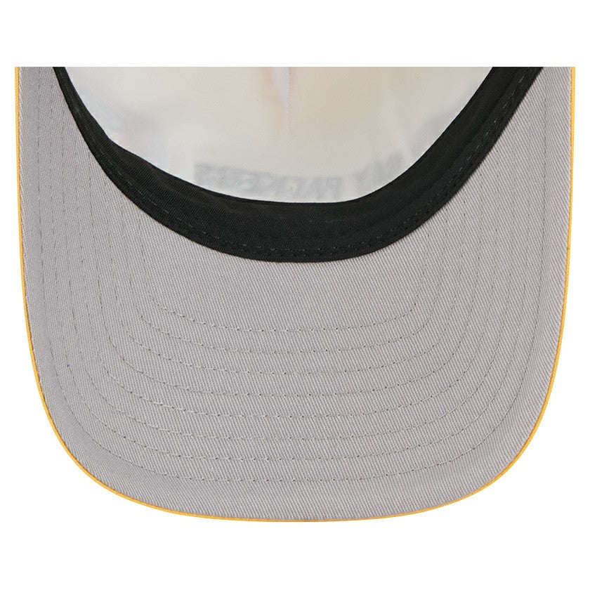 Green Bay Packers New Era Linear A-Frame 9FORTY Adjustable Hat Gold - NFL