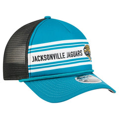 Jacksonville Jaguars New Era Throwback Linear A-Frame 9FORTY Adjustable Hat Teal - NFL