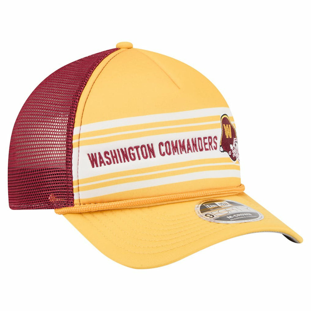 Washington Commanders New Era Linear A-Frame 9FORTY Adjustable Hat Gold - NFL