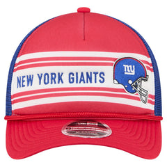New York Giants New Era Linear A-Frame 9FORTY Adjustable Hat Red - NFL