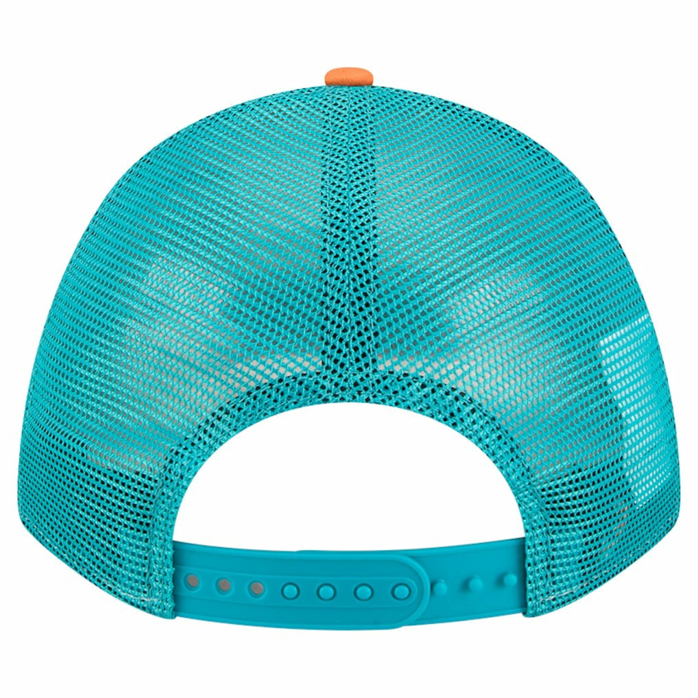 Miami Dolphins New Era Linear A-Frame 9FORTY Adjustable Hat Orange - NFL