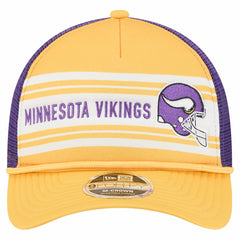 Minnesota Vikings New Era Linear A-Frame 9FORTY Adjustable Hat Gold - NFL