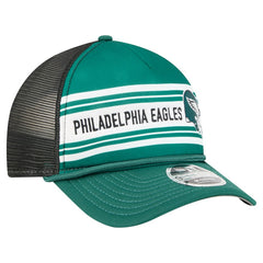 Philadelphia Eagles New Era Linear A-Frame 9FORTY Adjustable Hat Green - NFL