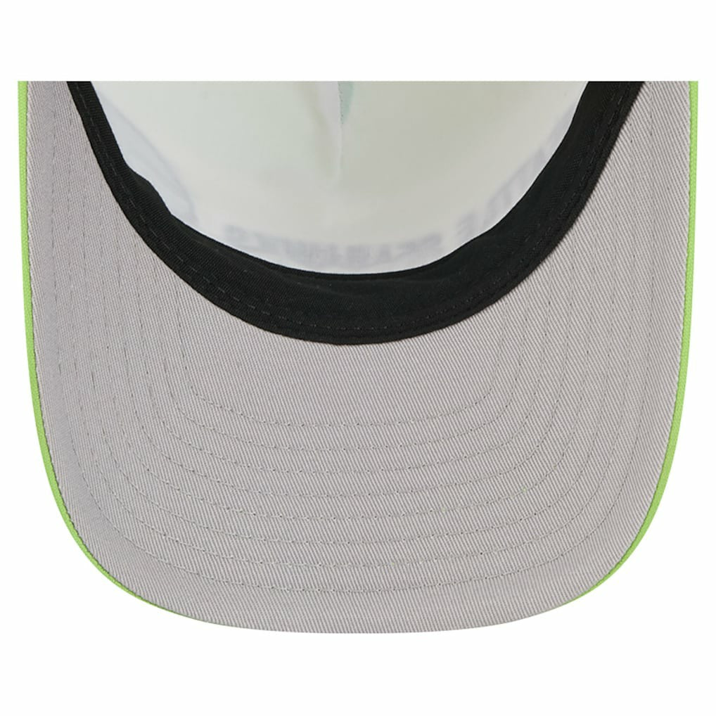 Seattle Seahawks New Era Linear A-Frame 9FORTY Adjustable Hat Neon Green - NFL