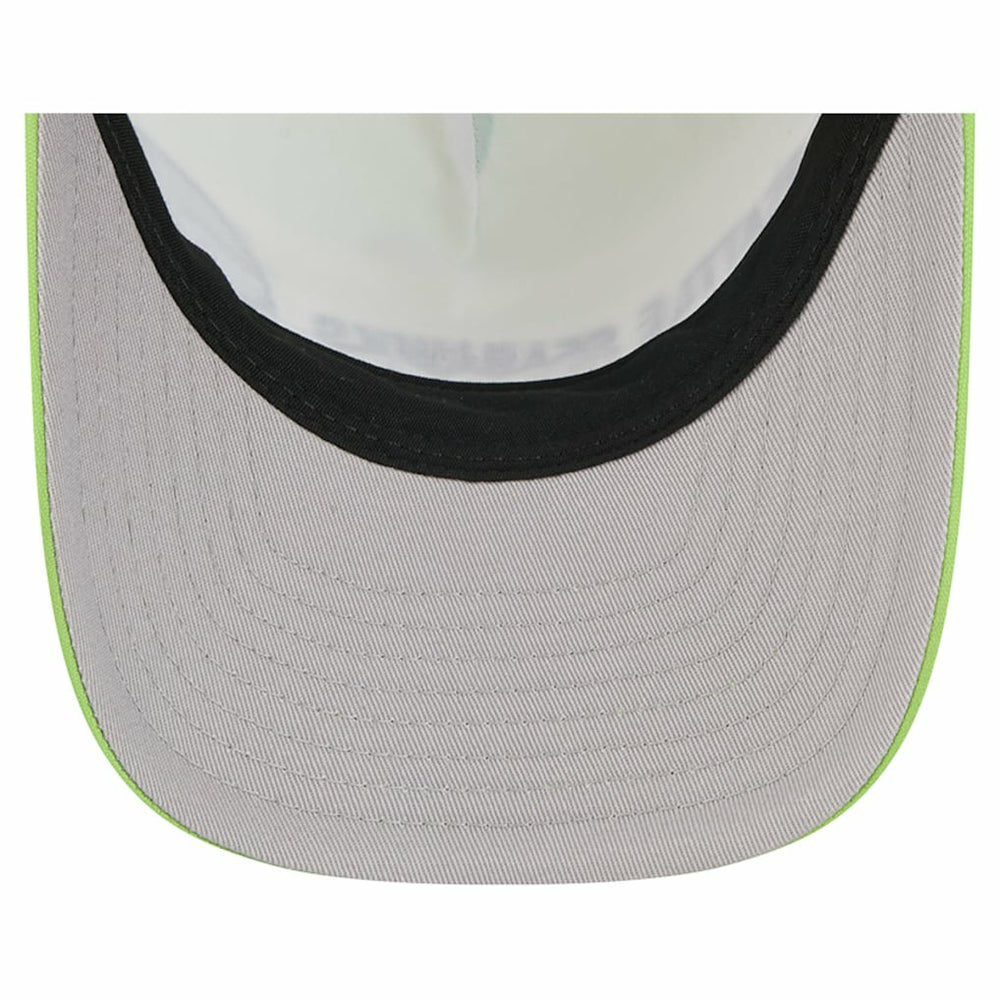 Seattle Seahawks New Era Linear A-Frame 9FORTY Adjustable Hat Neon Green - NFL