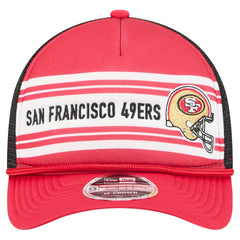 San Francisco 49ers New Era Linear A-Frame 9FORTY Adjustable Hat Red - NFL