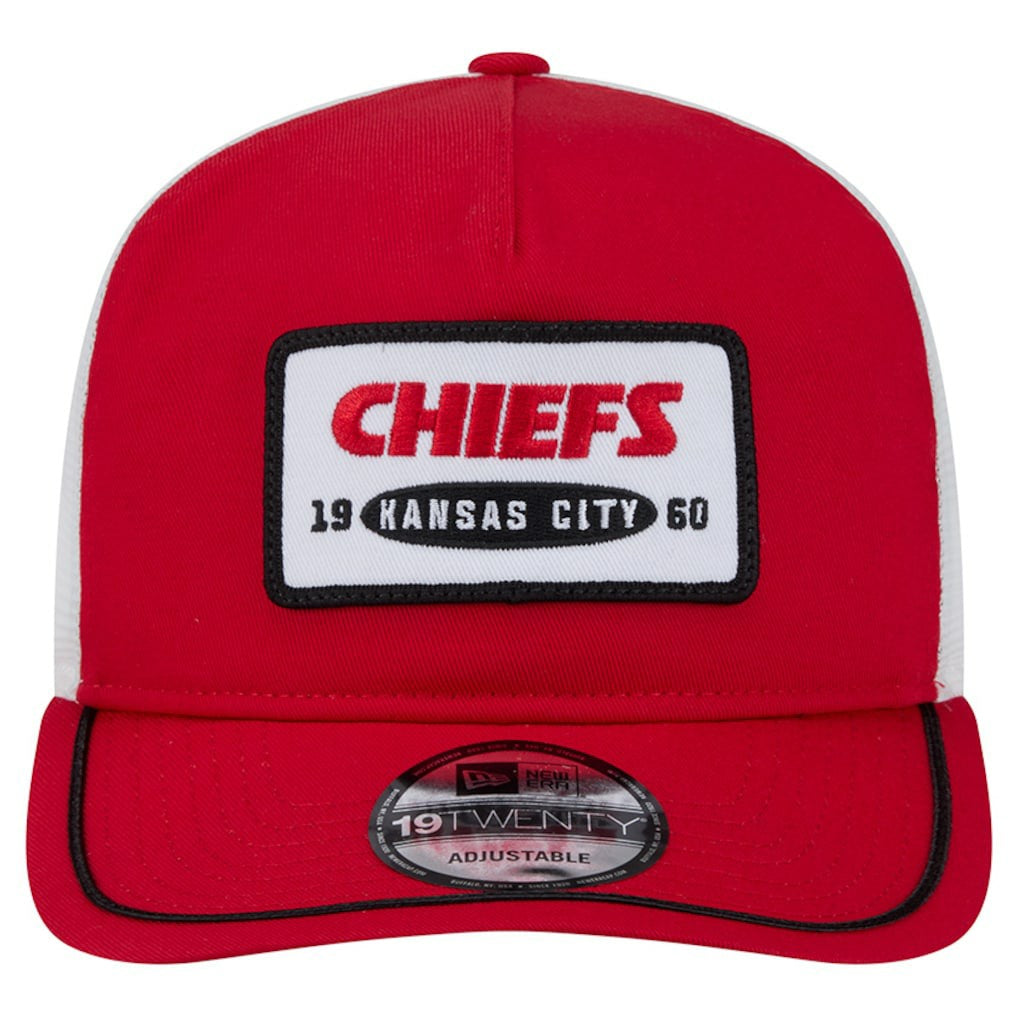 Kansas City Chiefs New Era Patch 19TWENTY Adjustable Hat Red/White - NFL