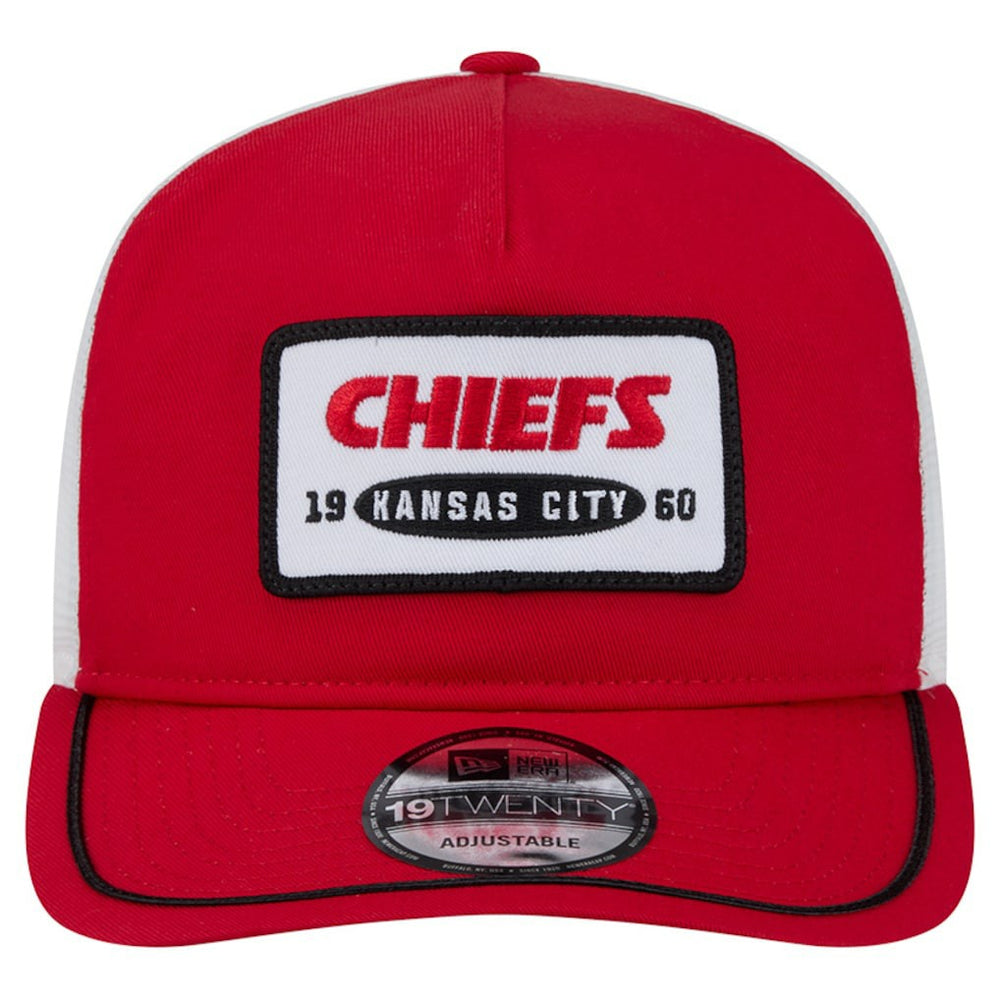 Kansas City Chiefs New Era Patch 19TWENTY Adjustable Hat Red/White - NFL