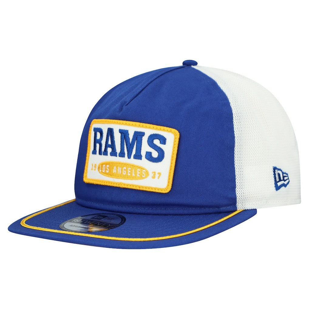 Los Angeles Rams New Era Patch 19TWENTY Adjustable Hat Royal/White - NFL