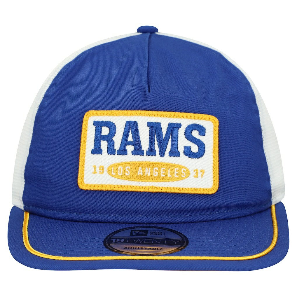 Los Angeles Rams New Era Patch 19TWENTY Adjustable Hat Royal/White - NFL