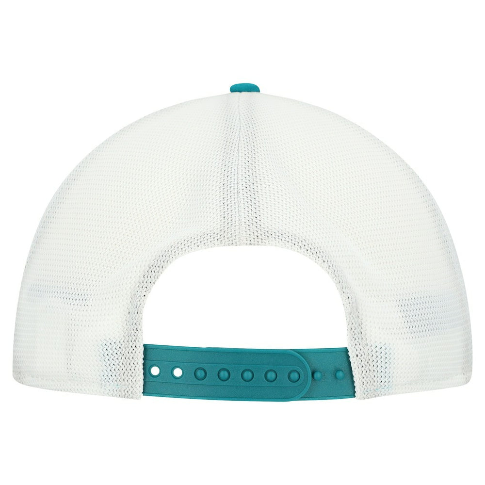Miami Dolphins New Era Patch 19TWENTY Adjustable Hat Aqua/White - NFL
