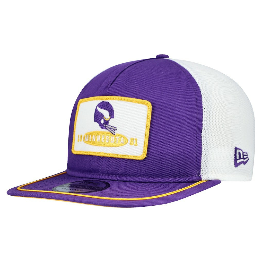 Minnesota Vikings New Era Patch 19TWENTY Adjustable Hat Purple/White - NFL
