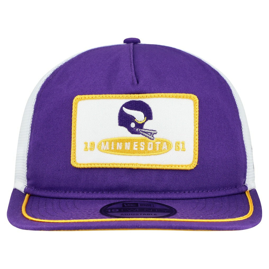 Minnesota Vikings New Era Patch 19TWENTY Adjustable Hat Purple/White - NFL