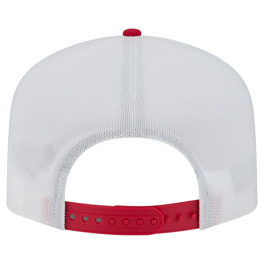 San Francisco 49ers New Era Patch 19TWENTY Adjustable Hat Scarlet/White - NFL