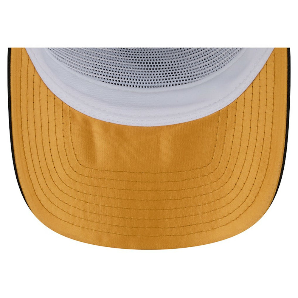Pittsburgh Steelers New Era Patch 19TWENTY Adjustable Hat Black/White - NFL