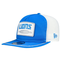 Detroit Lions New Era Patch 19TWENTY Adjustable Hat Blue/White - NFL
