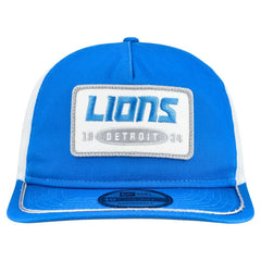 Detroit Lions New Era Patch 19TWENTY Adjustable Hat Blue/White - NFL