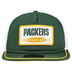 Green Bay Packers New Era Patch 19TWENTY Adjustable Hat Green/White - NFL