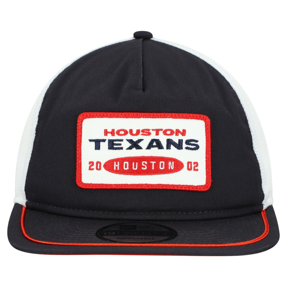 Houston Texans New Era Patch 19TWENTY Adjustable Hat Navy/White - NFL