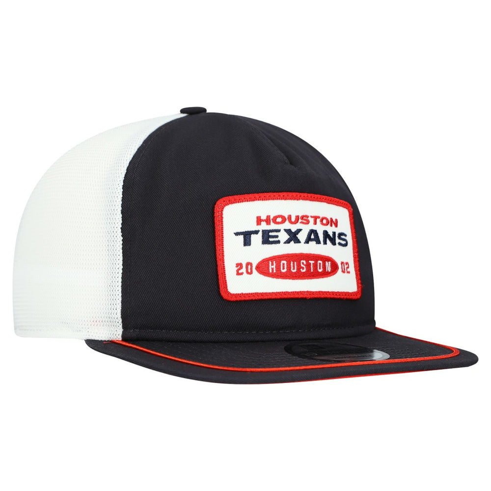 Houston Texans New Era Patch 19TWENTY Adjustable Hat Navy/White - NFL