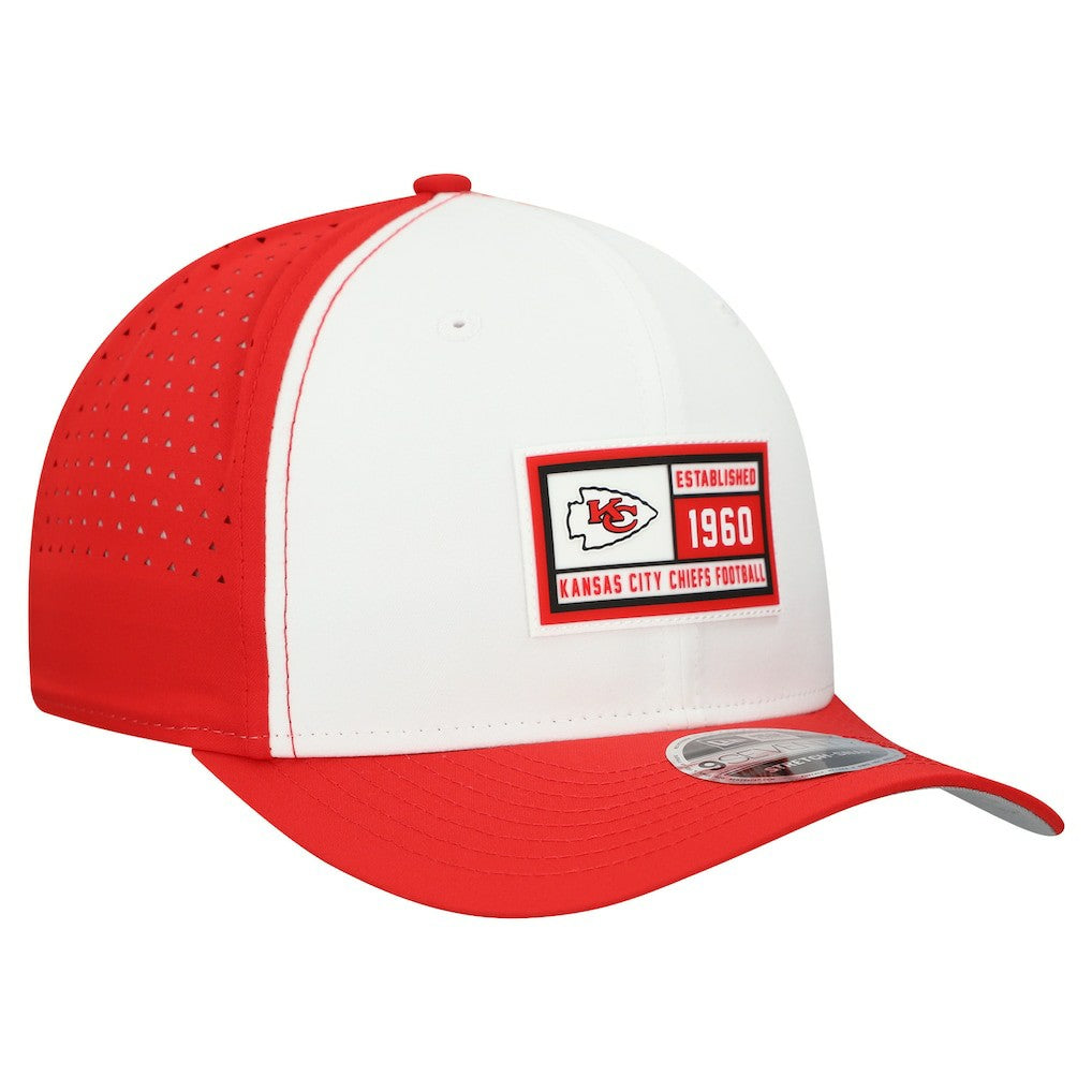 Kansas City Chiefs New Era Established Patch 9SEVENTY Adjustable Hat White/Red - NFL