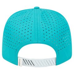 Miami Dolphins New Era Established Patch 9SEVENTY Adjustable Hat White/Aqua - NFL