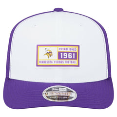 Minnesota Vikings New Era Established Patch 9SEVENTY Adjustable Hat White/Purple - NFL