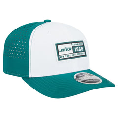 New York Jets New Era Established Patch 9SEVENTY Adjustable Hat White/Green - NFL